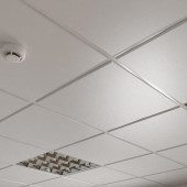 Потолок кассетный Cesal Tegular K45 C01 Жемчужно-Белый Глянцевый Profi 595х595 мм